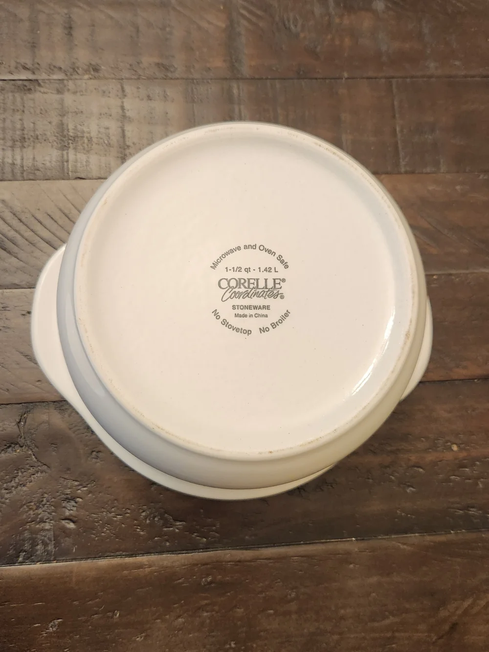 Corelle Coordinates Country Cottage 1.5 Qt Stoneware Casserole Dish with Lid